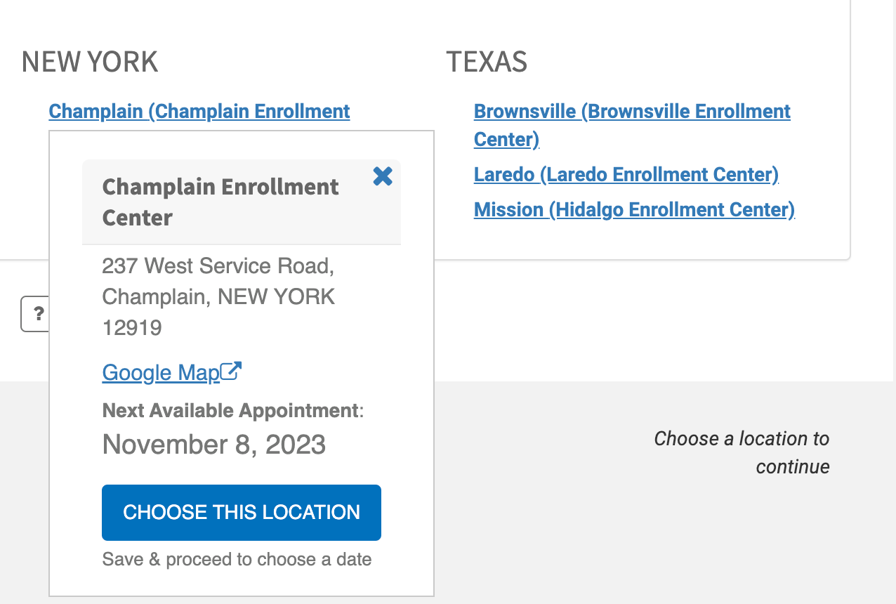 How To Get A Global Entry Appointment 5 Essential Tips The Points Guy   Screenshot 2023 11 02 At 10.17.07 AM 